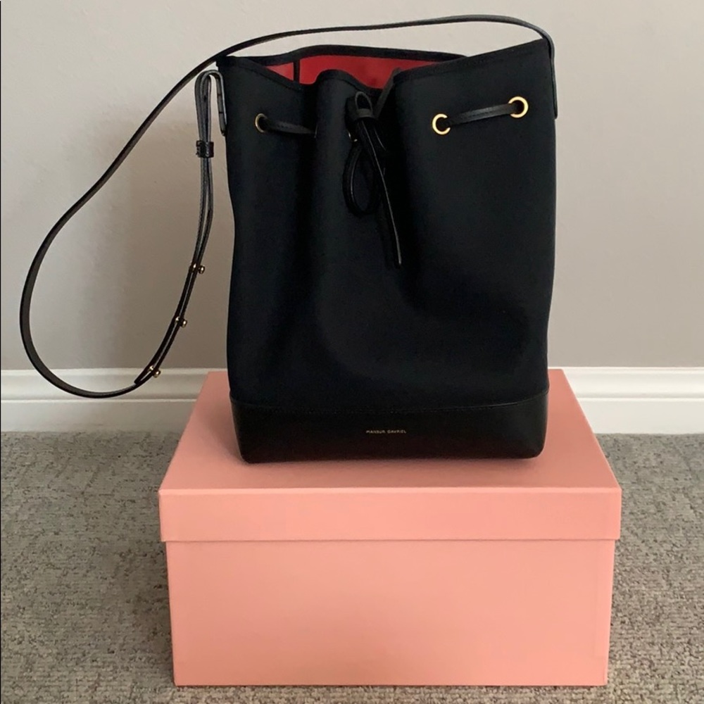 Mansur Gavriel Canvas Bucket Bag